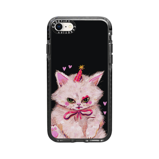 So Lazo x CASETiFY iPhone SE (2022) ケース ブラック インパクトケース CLOWN KITTY