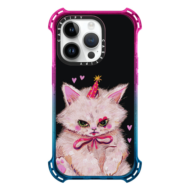 So Lazo x CASETiFY iPhone 14 Pro ケース Cotton Candy バウンスケース CLOWN KITTY