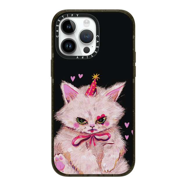 So Lazo x CASETiFY iPhone 14 Pro Max ケース ブラック インパクトケース MagSafe対応 CLOWN KITTY