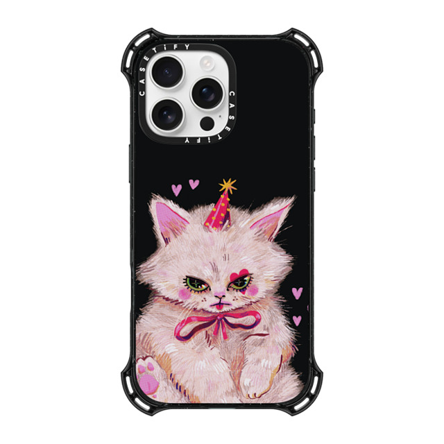 So Lazo x CASETiFY iPhone 16 Pro Max ケース ブラック バウンスケース CLOWN KITTY