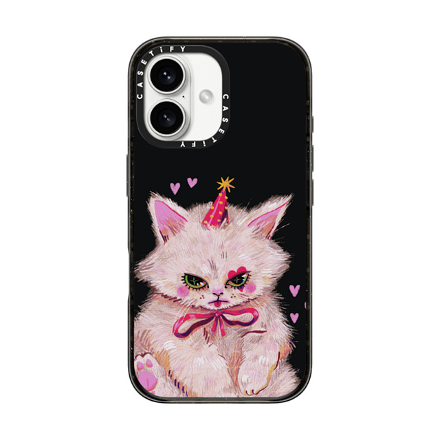 So Lazo x CASETiFY iPhone 16 ケース ブラック インパクトケース MagSafe対応 CLOWN KITTY