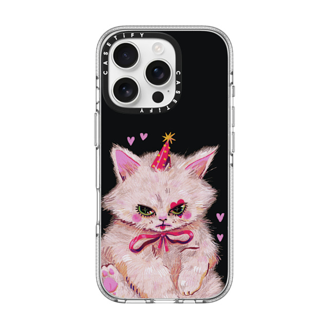 So Lazo x CASETiFY iPhone 16 Pro ケース クリア クリア ケース MagSafe対応 CLOWN KITTY