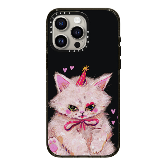 So Lazo x CASETiFY iPhone 15 Pro Max ケース ブラック インパクトケース CLOWN KITTY