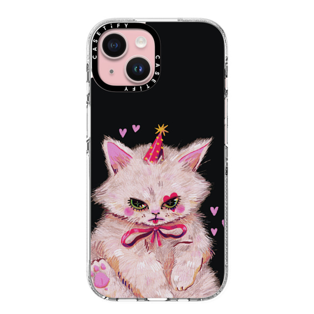 So Lazo x CASETiFY iPhone 15 ケース クリア クリア ケース MagSafe対応 CLOWN KITTY