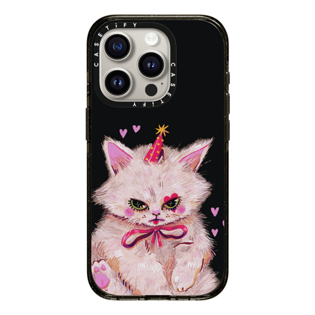 So Lazo x CASETiFY iPhone 15 Pro ケース ブラック インパクトケース CLOWN KITTY