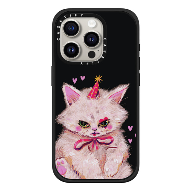 So Lazo x CASETiFY iPhone 15 Pro ケース マットブラック インパクトケース MagSafe対応 CLOWN KITTY