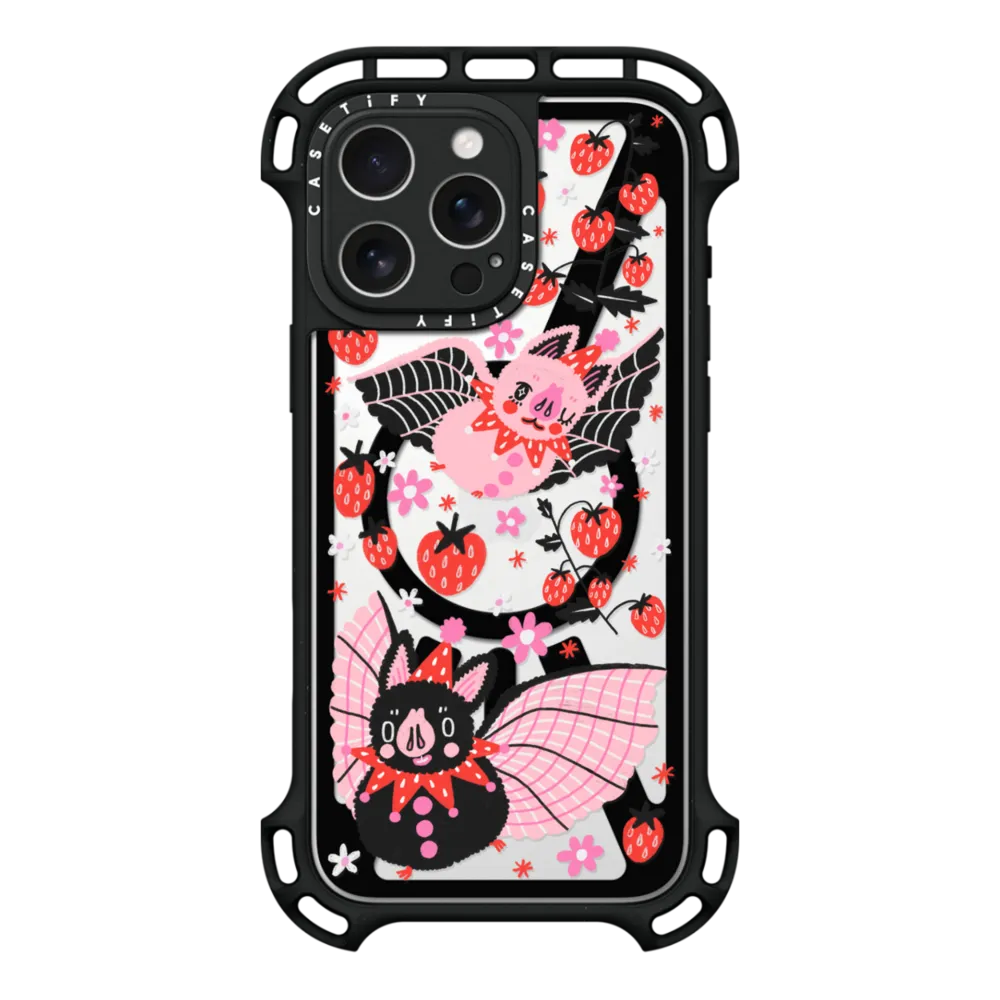 Ultra Bounce iPhone 16 Pro Max Case MagSafe Compatible - STRAWBERRY BATS