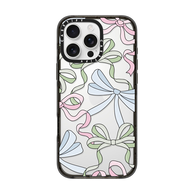 Megan McKean x CASETiFY iPhone 16 Pro Max ケース ブラック インパクトケース Ribbons