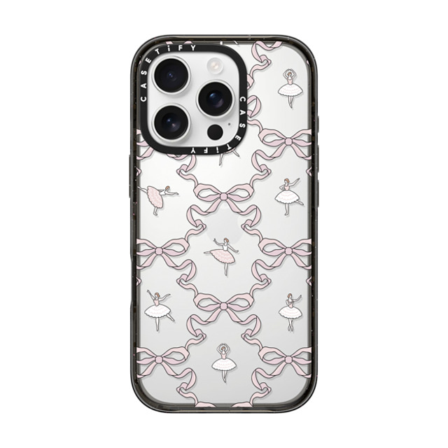 Megan McKean x CASETiFY iPhone 16 Pro ケース ブラック インパクトケース Ballerinas & Bows