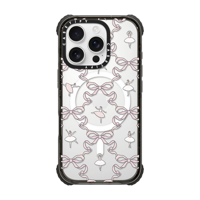 Megan McKean x CASETiFY iPhone 16 Pro ケース Summer,Floral ブラック ウルトラ インパクトケース MagSafe 対応 Ballerinas & Bows Father's Day Megan McKean x CASETiFY iPhone 16 Pro ケース Summer,Floral ブラック ウルトラ インパクトケース MagSafe 対応 Ballerinas & Bows Father's Day
