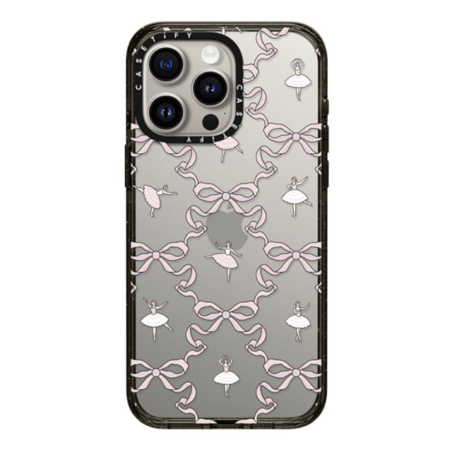 Megan McKean x CASETiFY iPhone 15 Pro Max ケース ブラック インパクトケース Ballerinas & Bows