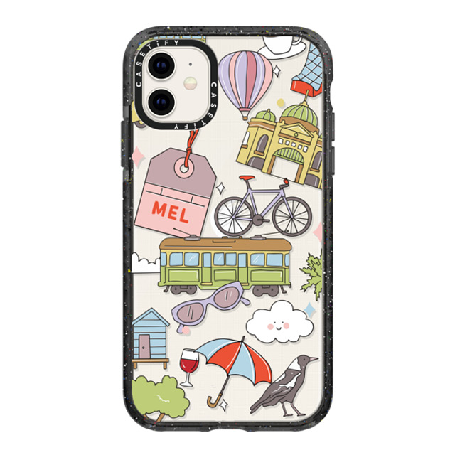 Megan McKean x CASETiFY iPhone 11 ケース ブラック インパクトケース Melbourne by Megan McKean