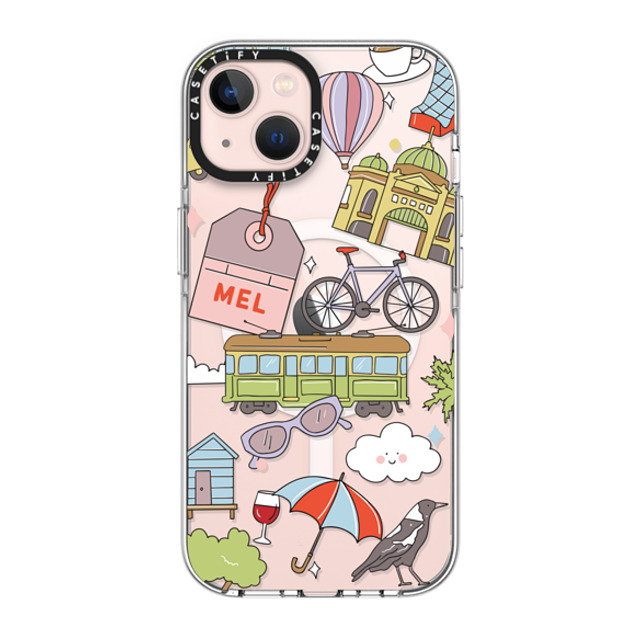 Megan McKean x CASETiFY iPhone 13 ケース クリア クリア ケース MagSafe対応 Melbourne by Megan McKean