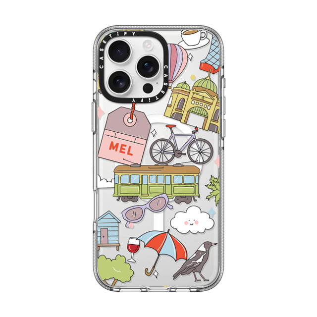 Megan McKean x CASETiFY iPhone 16 Pro Max ケース クリア クリア ケース MagSafe対応 Melbourne by Megan McKean