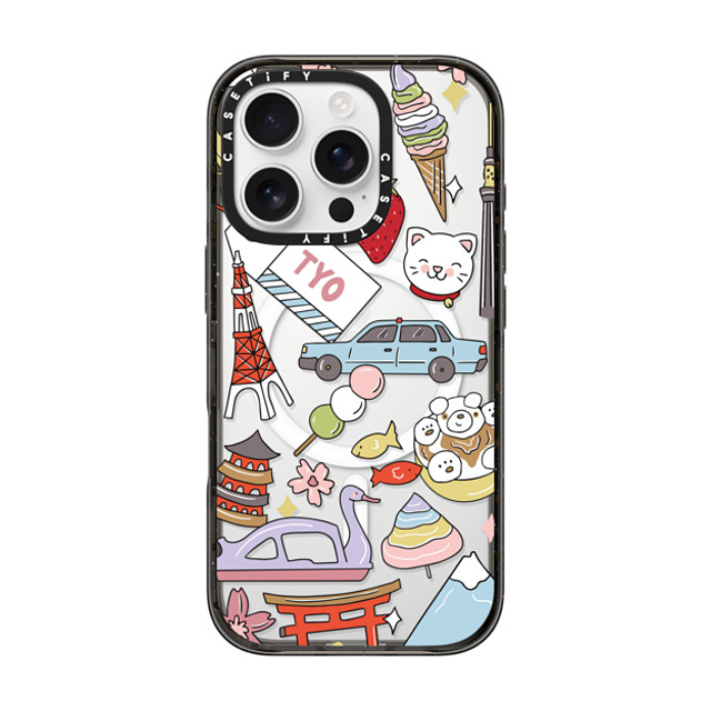 Megan McKean x CASETiFY iPhone 16 Pro Case Sticker,Summer Black Impact Case MagSafe Compatible Tokyo by Megan McKean Mother's Day Megan McKean x CASETiFY iPhone 16 Pro Case Sticker,Summer Black Impact Case MagSafe Compatible Tokyo by Megan McKean Mother's Day