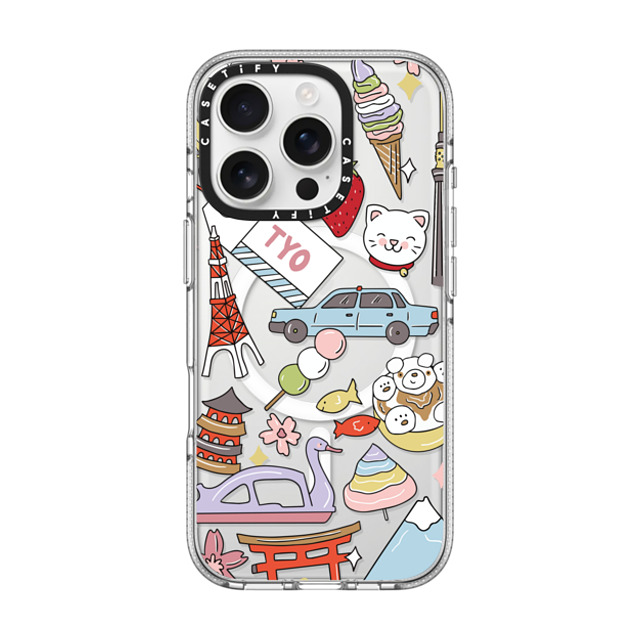 Megan McKean x CASETiFY iPhone 16 Pro Case Sticker,Summer Clear Clear Case MagSafe Compatible Tokyo by Megan McKean Mother's Day Megan McKean x CASETiFY iPhone 16 Pro Case Sticker,Summer Clear Clear Case MagSafe Compatible Tokyo by Megan McKean Mother's Day
