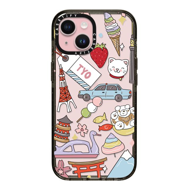 Megan McKean x CASETiFY iPhone 15 Case Sticker,Summer Black インパクトケース Tokyo by Megan McKean Mother's Day Megan McKean x CASETiFY iPhone 15 Case Sticker,Summer Black インパクトケース Tokyo by Megan McKean Mother's Day
