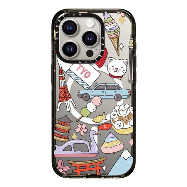 Megan McKean x CASETiFY iPhone 15 Pro Case Sticker,Summer Black Impact Case MagSafe Compatible Tokyo by Megan McKean Mother's Day Megan McKean x CASETiFY iPhone 15 Pro Case Sticker,Summer Black Impact Case MagSafe Compatible Tokyo by Megan McKean Mother's Day
