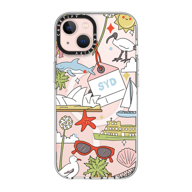 Megan McKean x CASETiFY iPhone 13 ケース クリア クリア ケース MagSafe対応 Sydney by Megan McKean