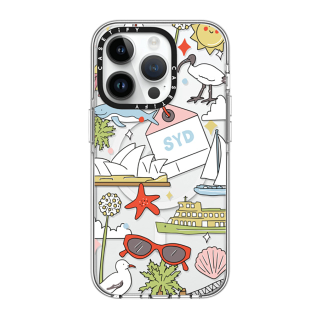 Megan McKean x CASETiFY iPhone 14 Pro Case Clear Clear Case MagSafe Compatible Sydney by Megan McKean Megan McKean x CASETiFY iPhone 14 Pro Case Clear Clear Case MagSafe Compatible Sydney by Megan McKean