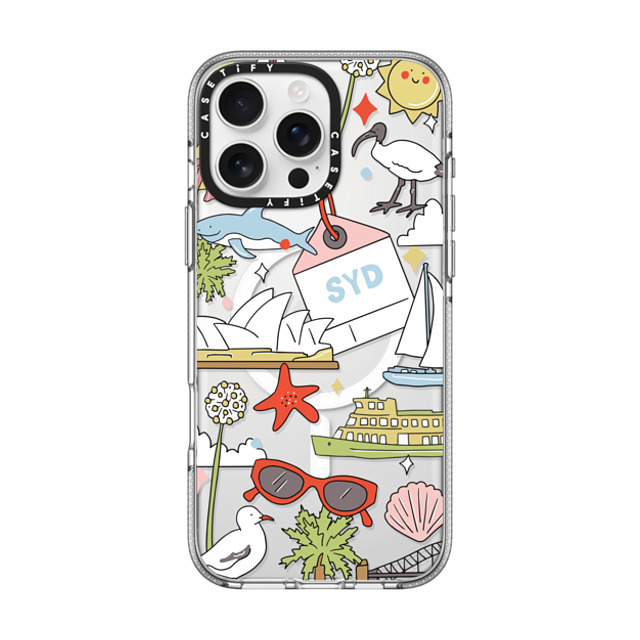 Megan McKean x CASETiFY iPhone 16 Pro Max ケース クリア クリア ケース MagSafe対応 Sydney by Megan McKean