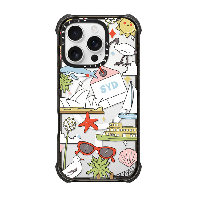 Megan McKean x CASETiFY iPhone 16 Pro Case Black ウルトラ インパクトケース MagSafe 対応 Sydney by Megan McKean Megan McKean x CASETiFY iPhone 16 Pro Case Black ウルトラ インパクトケース MagSafe 対応 Sydney by Megan McKean