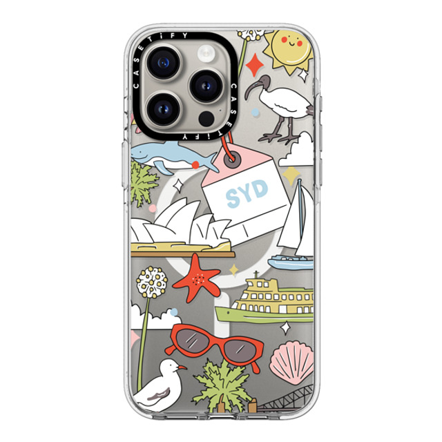 Megan McKean x CASETiFY iPhone 15 Pro Max ケース クリア クリア ケース MagSafe対応 Sydney by Megan McKean