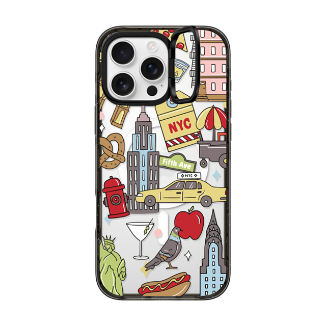 Megan McKean x CASETiFY iPhone 16 Pro Max ケース Sticker,Summer ブラック インパクトリングスタンドケース MagSafe対応 New York by Megan McKean Father's Day Megan McKean x CASETiFY iPhone 16 Pro Max ケース Sticker,Summer ブラック インパクトリングスタンドケース MagSafe対応 New York by Megan McKean Father's Day