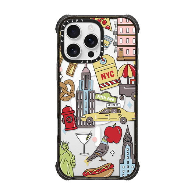 Megan McKean x CASETiFY iPhone 16 Pro Max Case Black ウルトラ インパクトケース MagSafe 対応 New York by Megan McKean Megan McKean x CASETiFY iPhone 16 Pro Max Case Black ウルトラ インパクトケース MagSafe 対応 New York by Megan McKean
