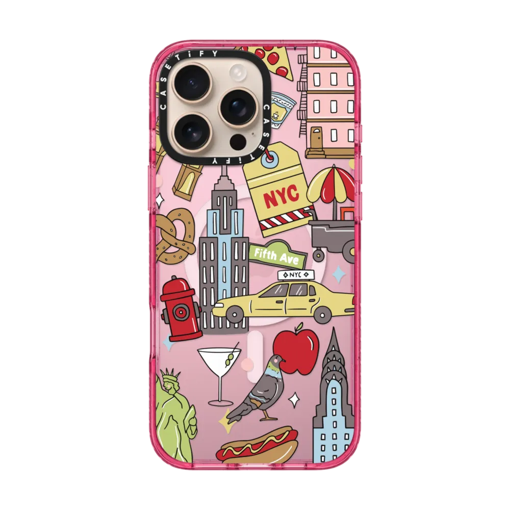 Clear iPhone 16 Pro Max Case MagSafe Compatible - New York by Megan McKean