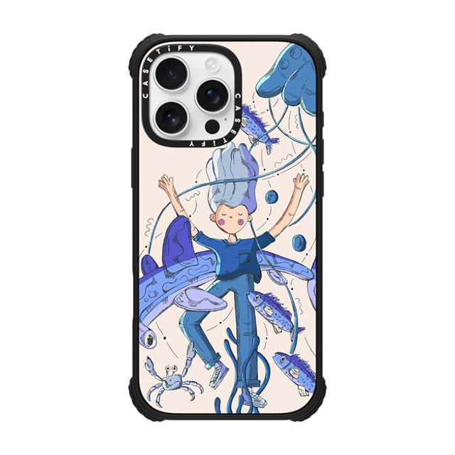 CASETiFY iPhone 16 Pro Max Case Matte Black ウルトラ インパクトケース MagSafe 対応 Mother Sea fernanda schallen CASETiFY iPhone 16 Pro Max Case Matte Black ウルトラ インパクトケース MagSafe 対応 Mother Sea fernanda schallen