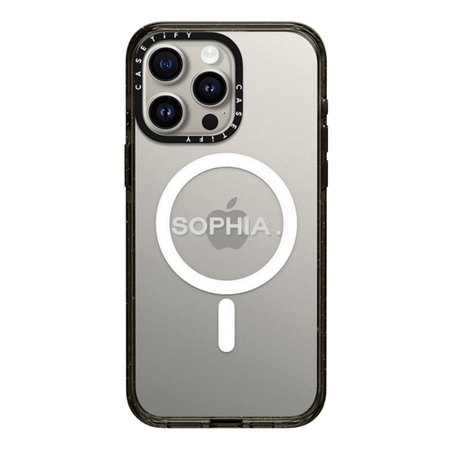 CASETiFY iPhone 15 Pro Max ケース ブラック インパクトケース MagSafe対応 Custom Case - sophia.