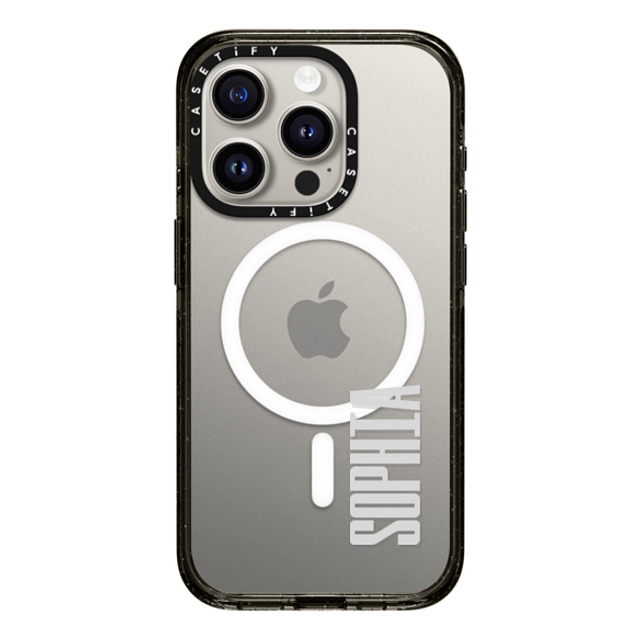 CASETiFY iPhone 15 Pro ケース ブラック インパクトケース MagSafe対応 Custom Case - SOPHIA