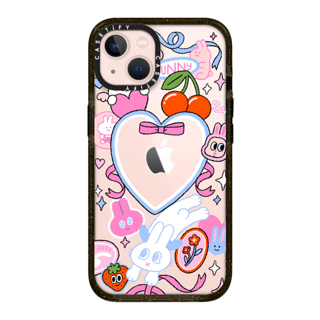 Minstudio x CASETiFY iPhone 13 ケース ブラック インパクトケース Dream Bunny by Minstudio