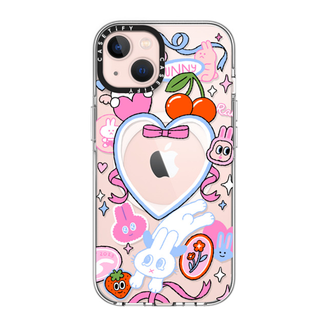 Minstudio x CASETiFY iPhone 13 ケース クリア クリア ケース MagSafe対応 Dream Bunny by Minstudio