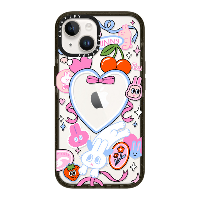 Minstudio x CASETiFY iPhone 14 ケース ブラック インパクトケース Dream Bunny by Minstudio