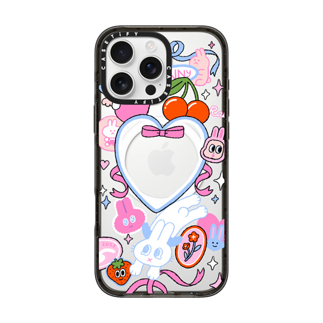 Minstudio x CASETiFY iPhone 16 Pro Max ケース ブラック インパクトケース MagSafe対応 Dream Bunny by Minstudio