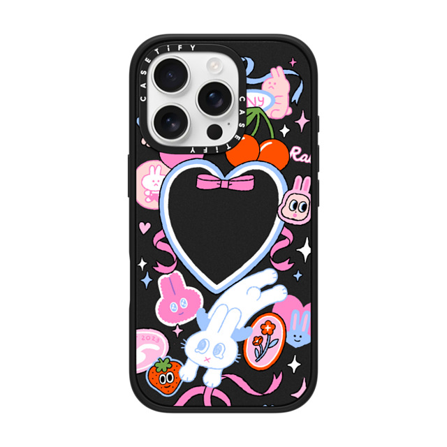 Minstudio x CASETiFY iPhone 16 Pro ケース マットブラック インパクトケース Dream Bunny by Minstudio