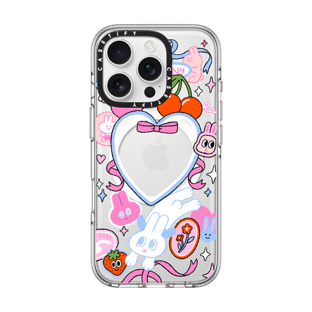 Minstudio x CASETiFY iPhone 16 Pro ケース クリア クリア ケース MagSafe対応 Dream Bunny by Minstudio