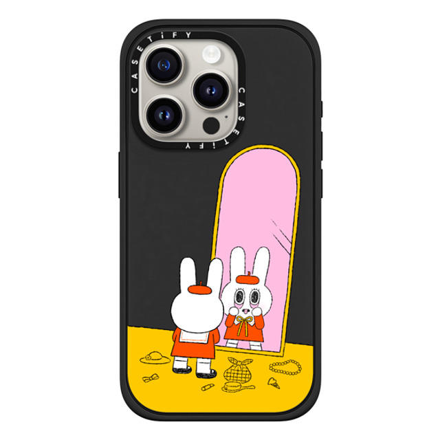 Minstudio x CASETiFY iPhone 15 Pro ケース Bunny,Animal マットブラック インパクトケース MagSafe対応 Merong by Minstudio Back to School Minstudio x CASETiFY iPhone 15 Pro ケース Bunny,Animal マットブラック インパクトケース MagSafe対応 Merong by Minstudio Back to School