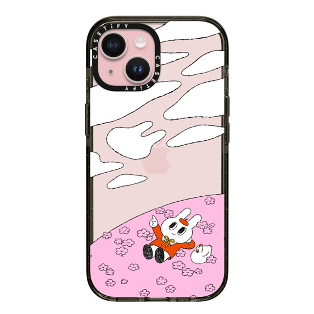 Minstudio x CASETiFY iPhone 15 Case Bunny,Animal Black インパクトケース Daydreams by Minstudio Mother's Day Minstudio x CASETiFY iPhone 15 Case Bunny,Animal Black インパクトケース Daydreams by Minstudio Mother's Day