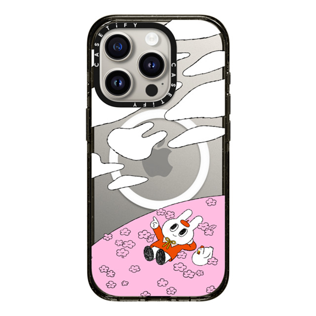 Minstudio x CASETiFY iPhone 15 Pro Case Bunny,Animal Black Impact Case MagSafe Compatible Daydreams by Minstudio Mother's Day Minstudio x CASETiFY iPhone 15 Pro Case Bunny,Animal Black Impact Case MagSafe Compatible Daydreams by Minstudio Mother's Day