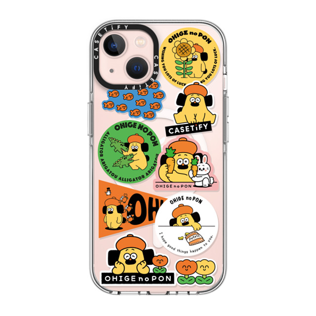 Makoto Kanazawa x CASETiFY iPhone 13 ケース クリア クリア ケース MagSafe対応 Sticker Case