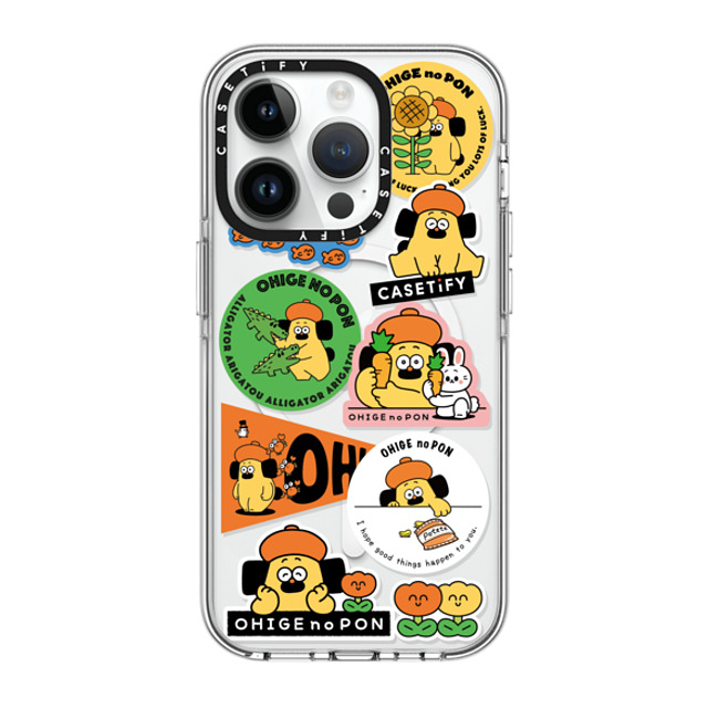 Makoto Kanazawa x CASETiFY iPhone 14 Pro ケース クリア クリア ケース MagSafe対応 Sticker Case