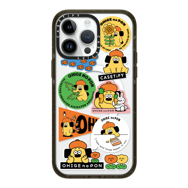 Makoto Kanazawa x CASETiFY iPhone 14 Pro Max ケース ブラック インパクトケース MagSafe対応 Sticker Case