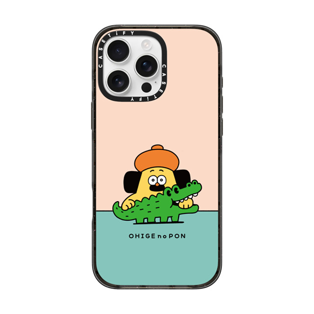 Makoto Kanazawa x CASETiFY iPhone 16 Pro Max Case ブラック インパクトケース Pon and Alligator Mother's Day Makoto Kanazawa x CASETiFY iPhone 16 Pro Max Case ブラック インパクトケース Pon and Alligator Mother's Day