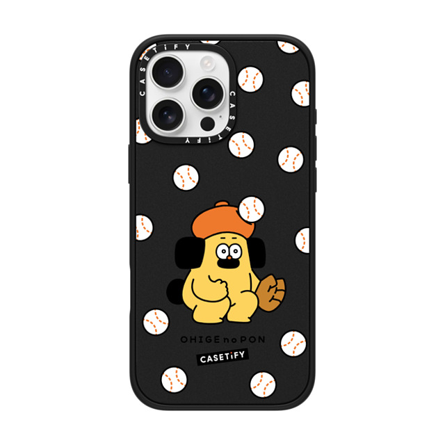 Makoto Kanazawa x CASETiFY iPhone 16 Pro Max ケース マットブラック インパクトケース MagSafe対応 Baseball Case Father's Day Makoto Kanazawa x CASETiFY iPhone 16 Pro Max ケース マットブラック インパクトケース MagSafe対応 Baseball Case Father's Day
