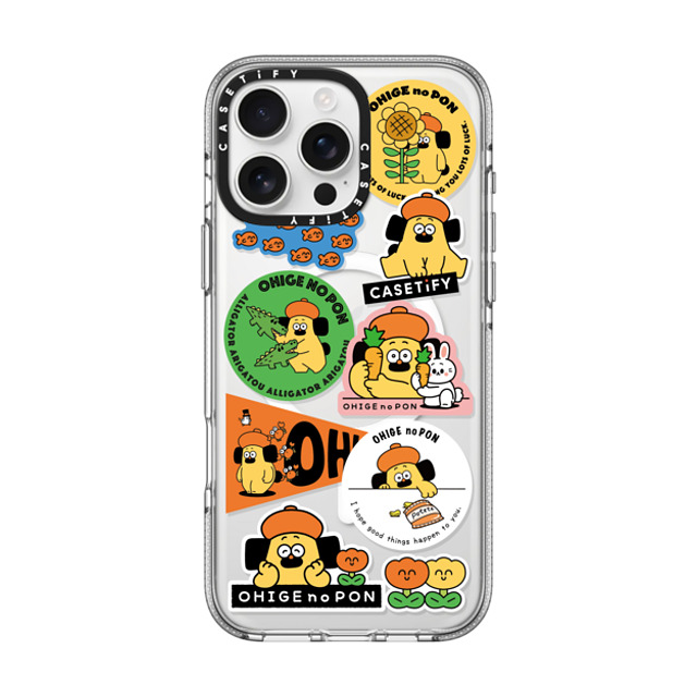 Makoto Kanazawa x CASETiFY iPhone 16 Pro Max ケース クリア クリア ケース MagSafe対応 Sticker Case