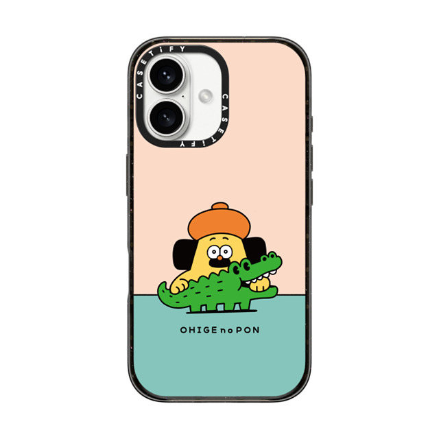 Makoto Kanazawa x CASETiFY iPhone 16 Case Black Impact Case Pon and Alligator Mother's Day Makoto Kanazawa x CASETiFY iPhone 16 Case Black Impact Case Pon and Alligator Mother's Day