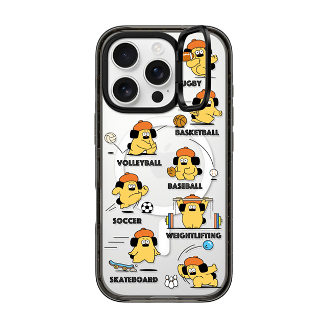 Makoto Kanazawa x CASETiFY iPhone 16 Pro ケース ブラック インパクトリングスタンドケース MagSafe対応 Sport Case Father's Day Makoto Kanazawa x CASETiFY iPhone 16 Pro ケース ブラック インパクトリングスタンドケース MagSafe対応 Sport Case Father's Day